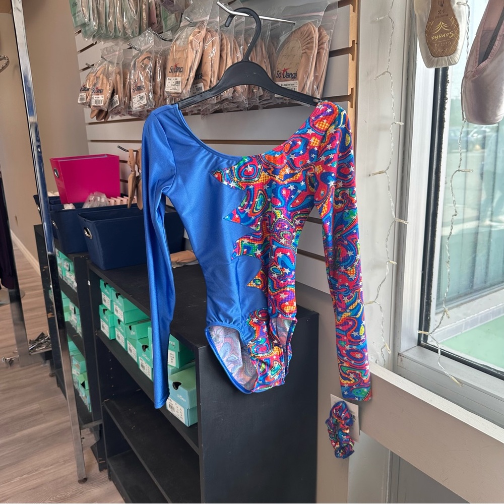 Colorful Long Sleeve Gymnastics Leotard